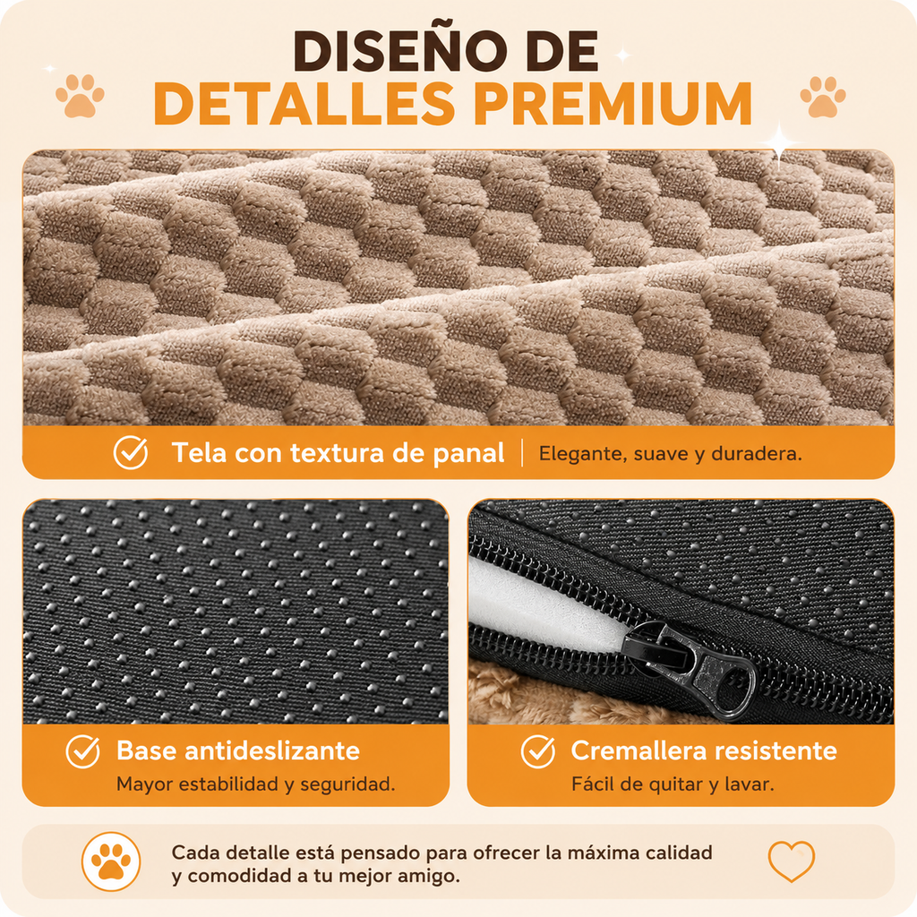 CAMA ORTOPÉDICA CON MEMORY FOAM